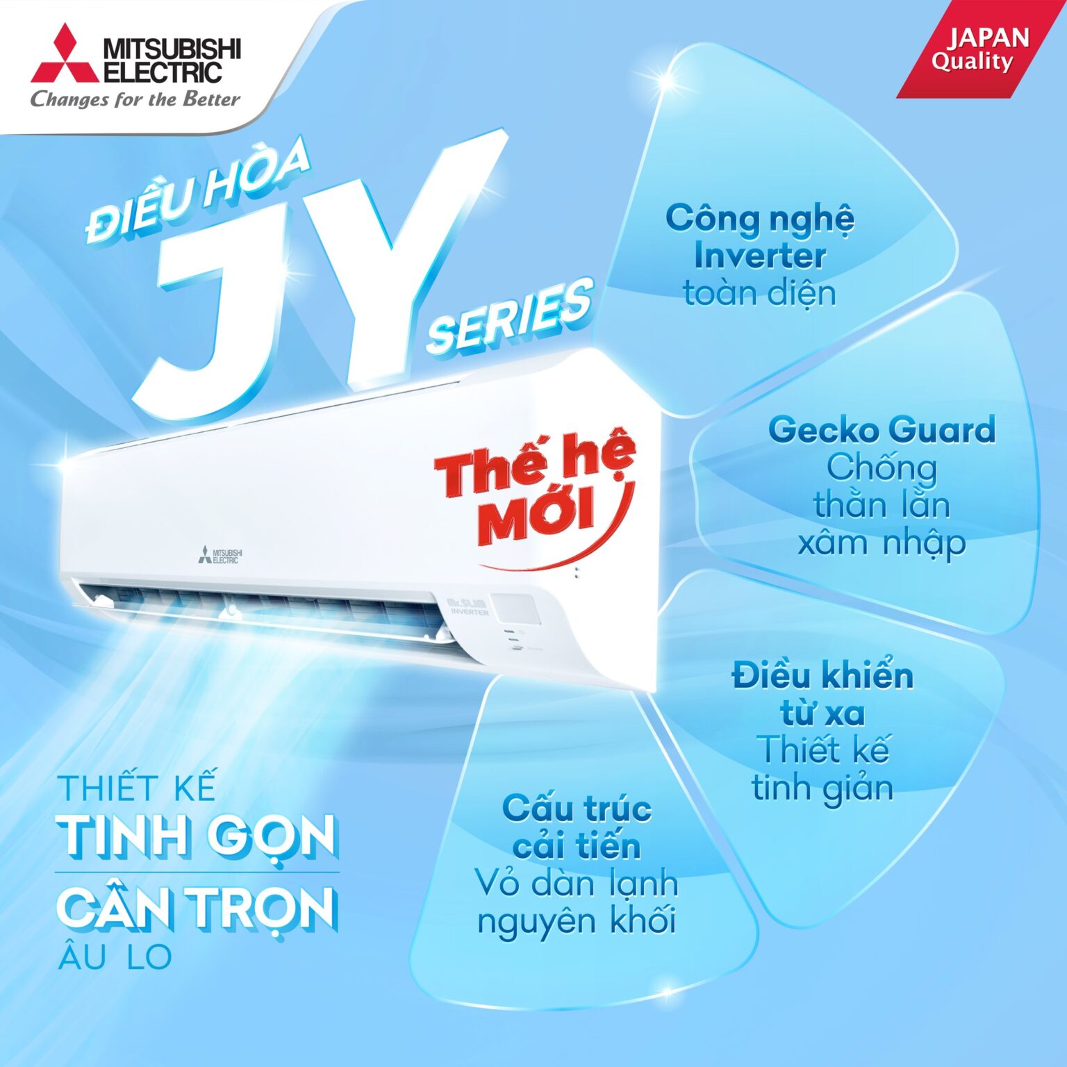 Máy lạnh - Mitsubishi Electric Inverter 1.0 HP MSY-JY25VF - Xuất sứ Thái Lan